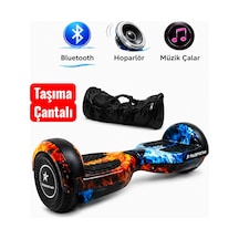 Elektrikli Kaykay Hoverboard 6.5 Inch Taşıma Çantalı Bluetooth Hoparlörlü Akıllı Denge - Rs-s5 Apato Grafiti