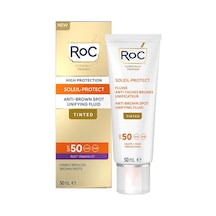 Roc Soleil-Protect brown Spot Unifying Fluid Tinted Leke Karşıtı ve Ton Eşitleyici Yüz Güneş Kremi 50 ML