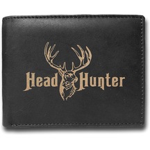Edesign Usa Rfıd Unısex Deri Head Hunter Cüzdan Siyah 081865