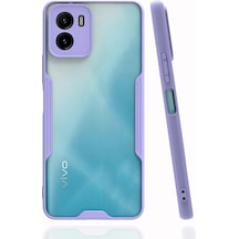 Muratech Newface Vivo Y15s Kılıf Platin Silikon - Lila
