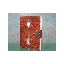 Taşlı Deri Defter Arbltgsncxcf5al878g