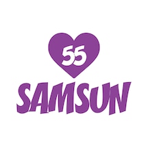 Kalpli 55 Samsun Araba Sticker 17x17 Cm Mor