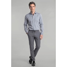 Bisse Erkek Regular Fit Pamuk Cepsiz Gri Gömlek Gmkls1bı224003 D55