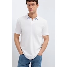 Mavi M0613368-620 Polo Yaka Tişört Erkek Tişort Beyaz
