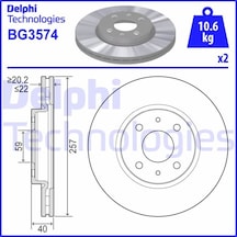Delphı Bg3574 Ön Fren Diski Doblo-lınea-fıorıno-bıpper-nemo-lınea-500-bravo-mıto-ıdea 15jnt 257.5x22x4dlxhavalı 71739640-52015293-1618879780 1 Takım -ıdır