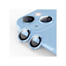 Ally İphone 14-14 Plus 3d Metal Çerçeveli Kamera Lens Koruyucu- 5775