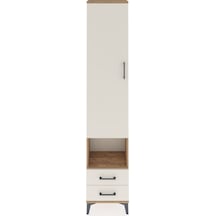 Arges Dolap 5 Raflı 2 Çekmeceli Tek Kapaklı 44x30x221 Çam-aytaşı Atlas Çam