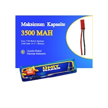 Zaco V40 Robot Süpürge 3500 Mah 14.4 V Batarya  Uyumlu Uzun Ömürlü, Yüksek Performans Pil