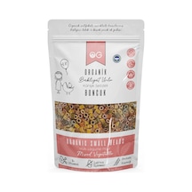 OG natural Organik Karışık Sebzeli Bakliyat Unlu Boncuk Makarna 200 Gr +6 Ay