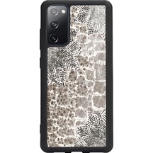 Samsung Uyumlu S20 Fe Taşlı Yaprak Tasarımlı Glossy Telefon Kılıfı Çok Renkli