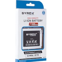 Syrox Samsung Uyumlu S3 Mini / İ8190 / 8160 Ace2 Batarya - Syx-B127