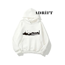 Startmore Unisex Diyarbakır Sweatshirt Hoodie Kapşonlu Beyaz Beyaz