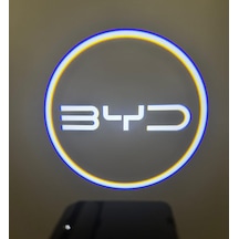 Byd Araçlar İçin Mesafe Sensörlü Fotoselli Pilli Yapıştırmalı Kapı Altı Led Logo