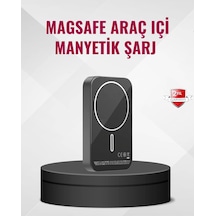 Magsafe Araç Telefon Tutucu 15w Hızlı Şarj Type-c Girişli Belirtilmemiş