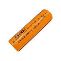 Supex Icr18650-2600f-5c 3.7v 2600mah Li-ion Düz Kafa Başsız Pil