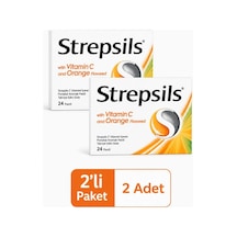 Strepsils C Vitaminli Portakal Aromalı 24 Pastil- 2 Kutu