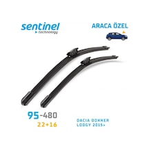 Araca Özel Silecek Takımı Muz Dacia Duster 2010-2017 Arası 22"+16" 2 Ön