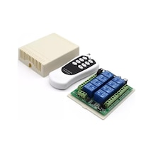 12v 433mhz 8 Kanallı Kablosuz Kumandalı Rf Alıcılı Röle Modülü Kutulu