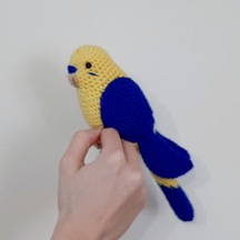 Amigurumi Örgü Oyuncak Muhabbet Kuşu Fenerbahçeliyim Lacivert - Sarı
