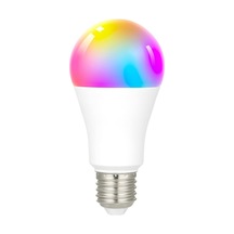 E27 Wifi Akıllı Led Ampul 9w Rgb+cct 2700k-6500k 16m Renkli Akışkan Işık, Akıllı Yaşam Uygulaması Ve Ses Kontrolüyle, Beyaz, Jmx025-cct Rgb
