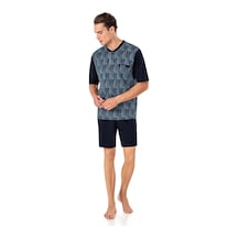 Pierre Cardin Erkek 3'lü Pijama Takım 6022 Mavi
