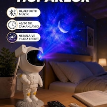 Astronot Tasarımlı Bluetooth Projeksiyon Speaker Gece Lambası