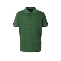 Erkek Polo Yaka Tişört Olive Dokulu Slim Fit Ribanalı Kol T-shirt Ncs Jeans 1152-olive Yeşil