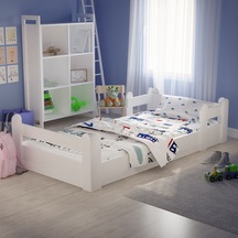 Tuliplife Montessori Karyola Beyaz 90x190 Yatak Uyumlu Oval Kesim Çocuk Yatağı-Tlp-207