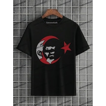 Tarzsokak Unisex Bay Çocuk T-shirt Atatürk Cumhrutiyet 23 Nisan 10 Kasım 29 Ekim Kod:32 Siyah