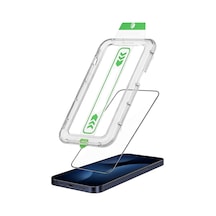 Apple Uyumlu iPhone 17 Pro Max İle Uyumlu Temperli Ekran Koruma Hızlı Kolay Uygulama Aparatlı Kıt Box Çizilmez 9h Glass Full Co