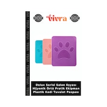 Delux Serisi Salon Eşyası Hijyenik Örtü Pratik Ekipman Plastik Kedi Tuvalet Paspası