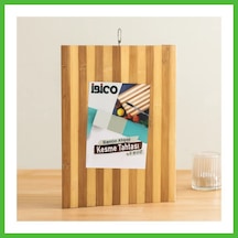 Vaveni Bambu Kesme Tahtası 26x36x1.2 Cm Metal Kulplu Arz