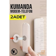 Mıknatıslı Çok Amaçlı Kumanda Telefon Tutucu 2 Adet Altın - Kırmızı