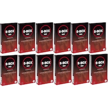 S-Box Red Kabartma Yüzeyli Prezervatif 12'li x 12