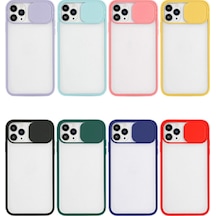 Teknomoda Apple Uyumlu iPhone 11 Pro Kamera Korumali Sürgülü Silikon Kilif Mat Seffaf 450155897