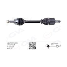 Gva Komple Aks Sol Getz 1.5 Crdi 03-09 Abs Li 48diş 630 Mm Gva 4491150 495001c550 495001c460