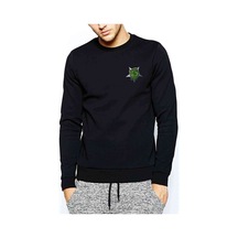 Overkill Yumruk Baskılı Siyah Erkek Örme Sweatshirt