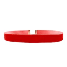 Kırmızı Renk Kadın Kadife Choker Kolye N11.25792 Çok Renkli