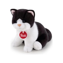 Peluş Siyah Beyaz Kedi 20 Cm