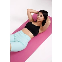 16 Mm Pilates Minderi Yoga Matı 180x60 Cm Mavi Mat Pembe Siyah