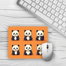 Sevimli Yavru Pandalar Tasarımlı Baskılı 18x22 Cm Mouse Pad