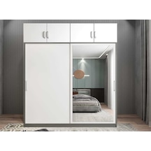 Porta Sürgü Kapaklı Dolap Gardırop Yüklüklü Fb 140cm Montaj Dahil