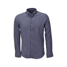 Erkek Silim Fit Spor Gofre Uzun Kol Gömlek Bgl-st03898 001
