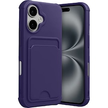 Newface Apple İphone 17 Kelvin Kartvizitli Silikon - Derin Mor