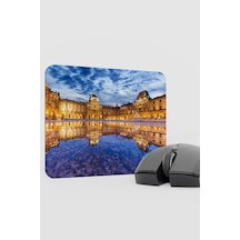 Louvre Müzesi Fransa V4 22x18 Gaming Kauçuk Kaymaz Taban Mouse Pad Fare Altlığı