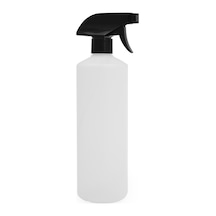 100 Adet - 750ml Plastik Şeffaf Boş Şişe, Siyah Triger Sprey Aparatlı