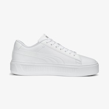 Puma Smash Platform V3 Kadın Beyaz Sneaker Düz 390758 Beyaz