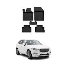 Volvo Xc60 -2 2017-2026 Uyumlu 4d Havuzlu Paspas Kauçuk Siyah 5 Parça