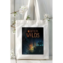 Art Hediye Outer Wilds Oyun Baskılı Omuz Çanta Kişiye Özel Model 4 Çok Renkli