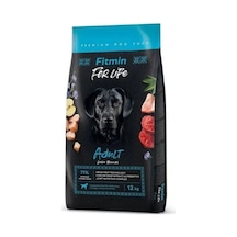 Fitmin Forlife Büyük Irklar İçin Kümes Hayvanlı Yetişkin Köpek Maması 12 KG
